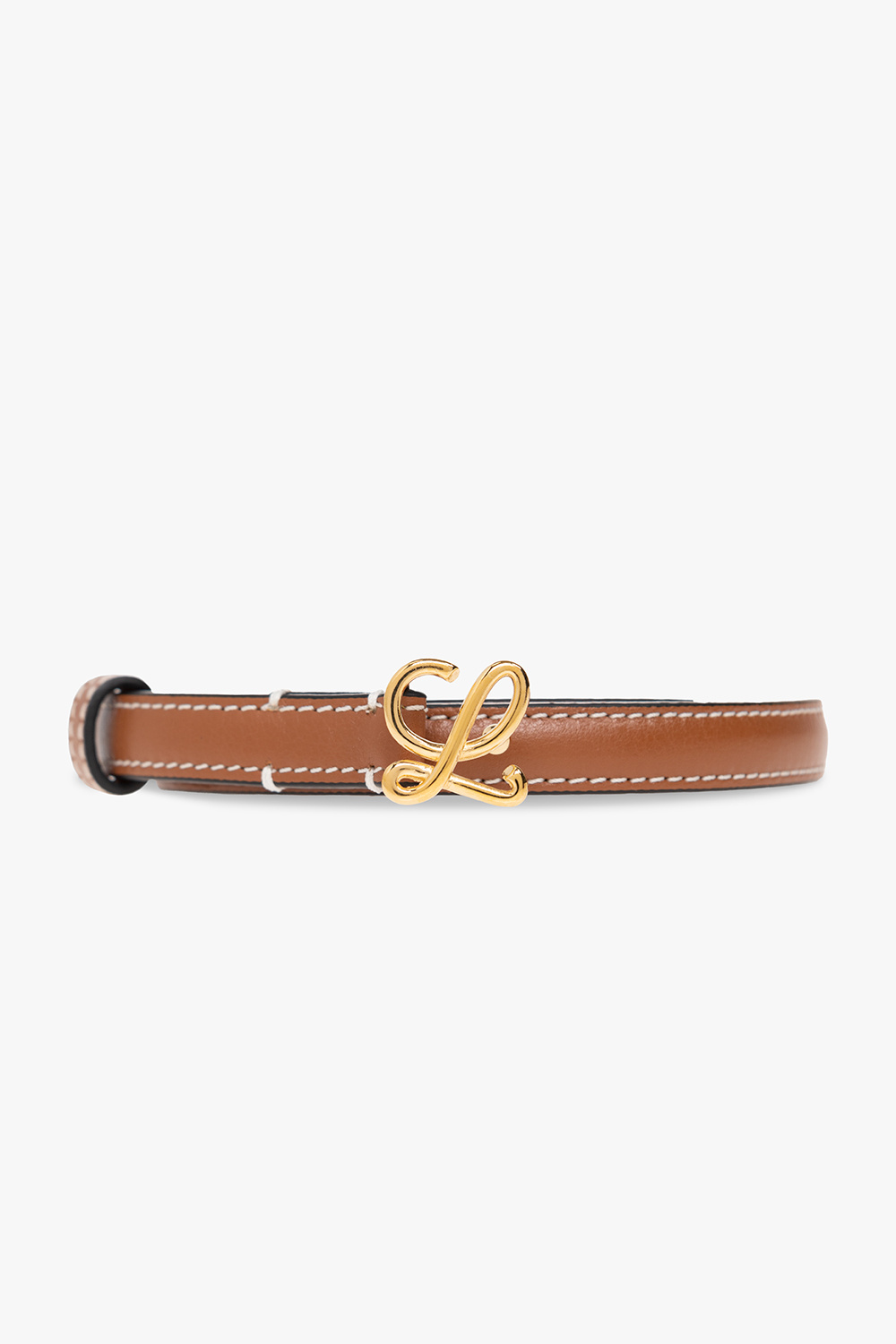 LOEWE MOHAIR SCARF WITH LOGO | Leather belt Loewe